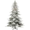 Puleo International 6.5' Prelit Flocked Utah Fir Tree 350 Clear Lights