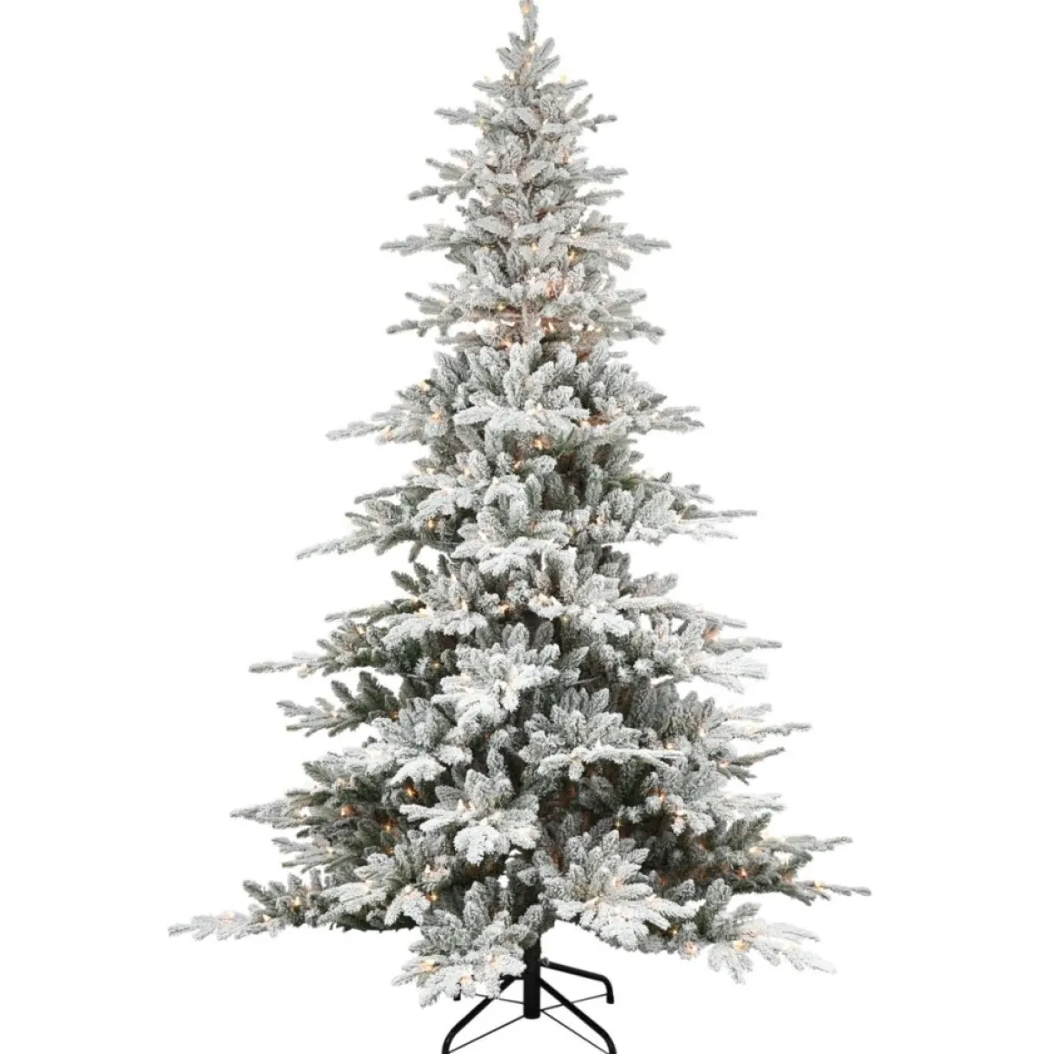 Puleo International 6.5' Prelit Flocked Utah Fir Tree 350 Clear Lights