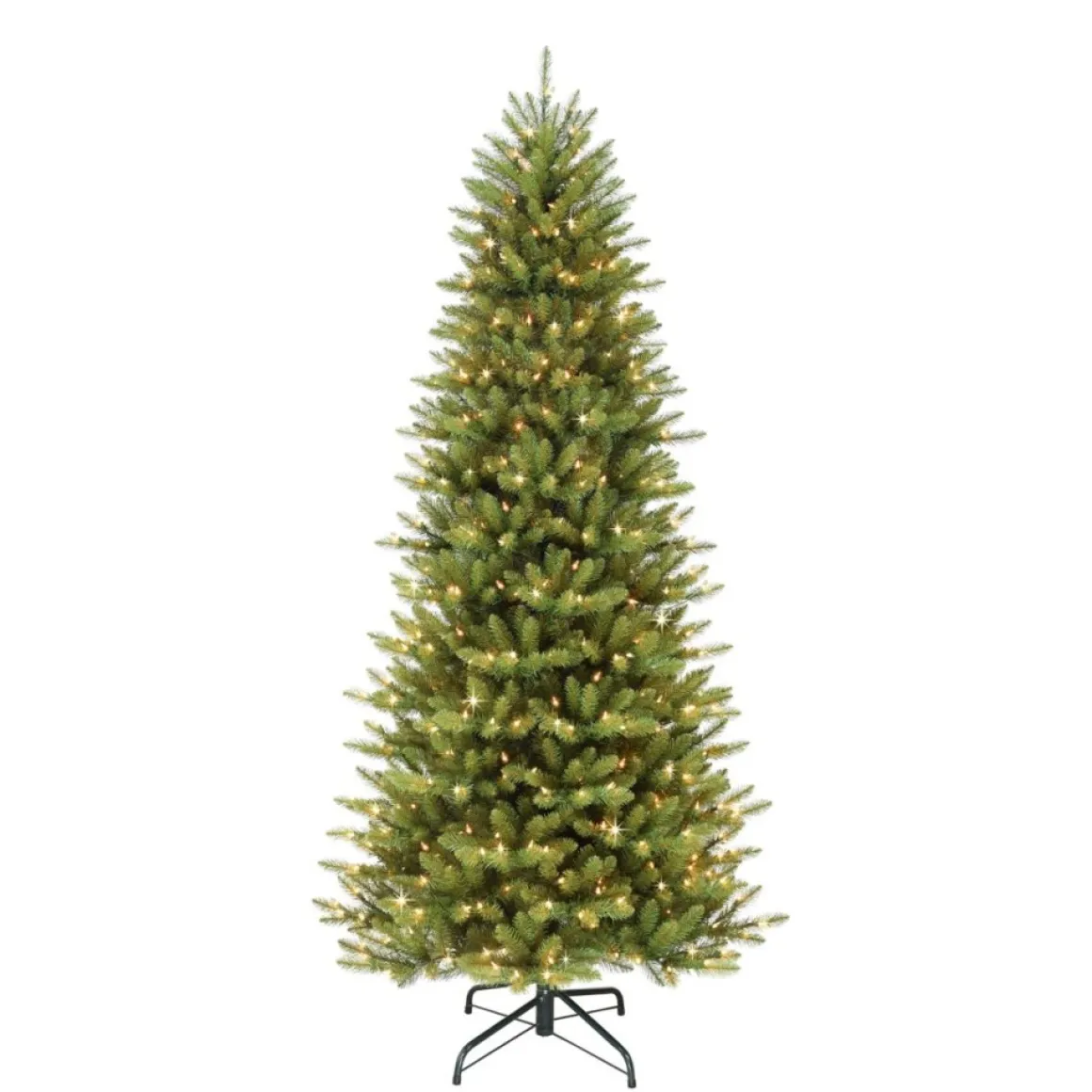 12' Slim Franklin Fir Artificial Christmas Tree - 1200 Clear Lights