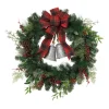 The Gerson Company 32" Mixed Pine Wreath W Berries, Bells, Cone, Cedar