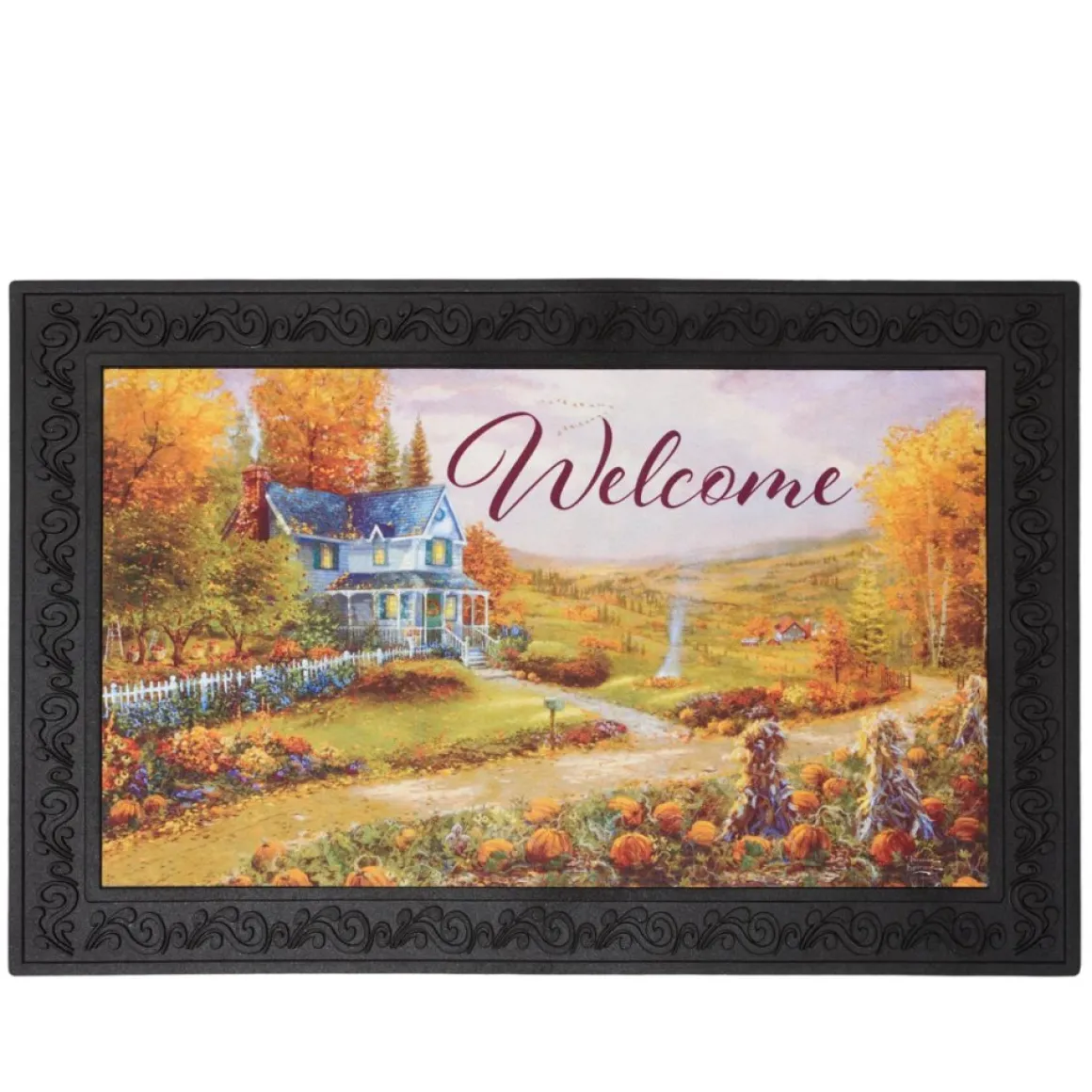 Thomas Kinkade Interchangeable Seasonal Doormat Set