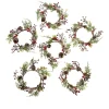Unmatched Holiday Candle Rings - Set Of 6