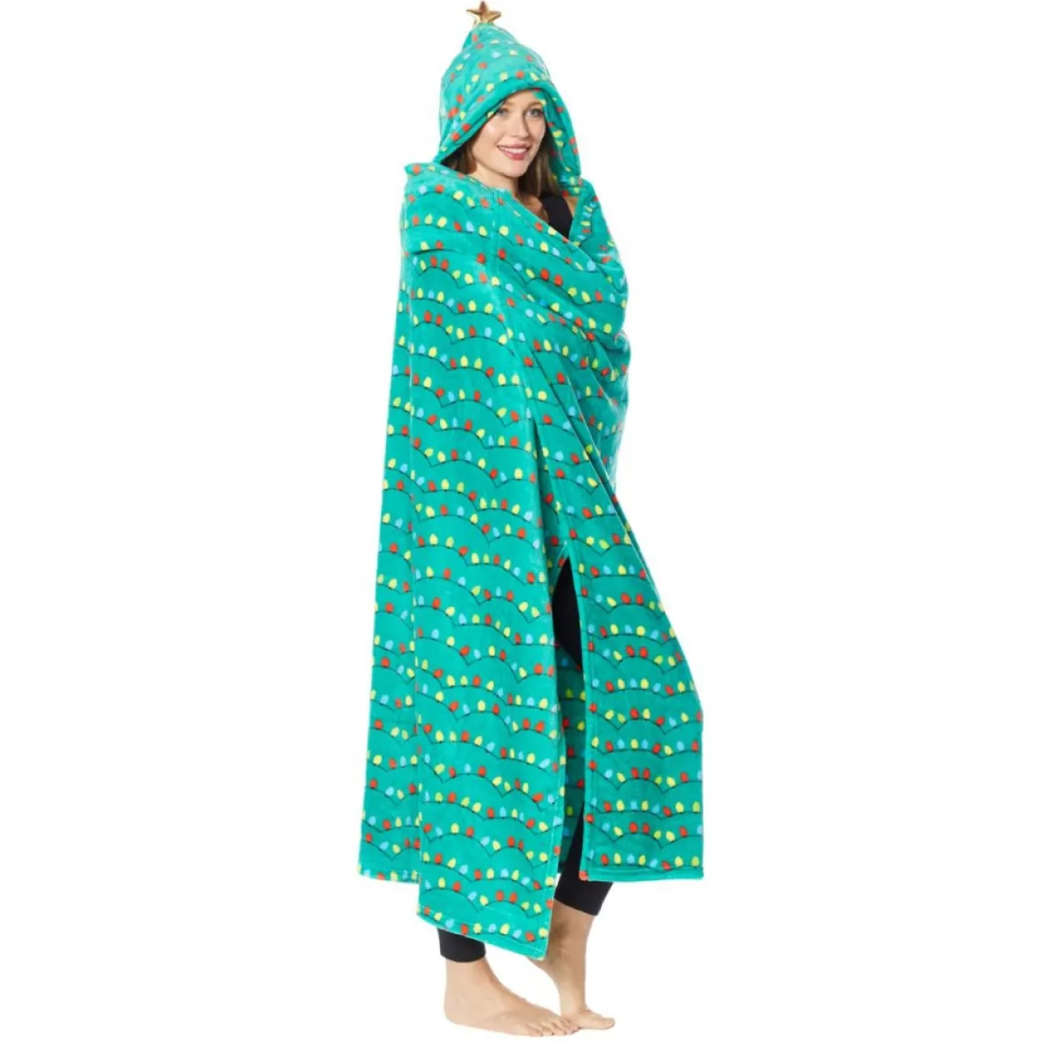 Warm & Cozy Hooded Holiday Throw