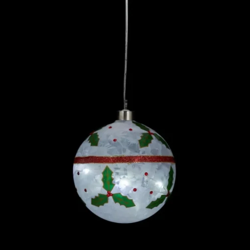 Winter Lane Oversized Led Ornaments With Timer - Set Of 3