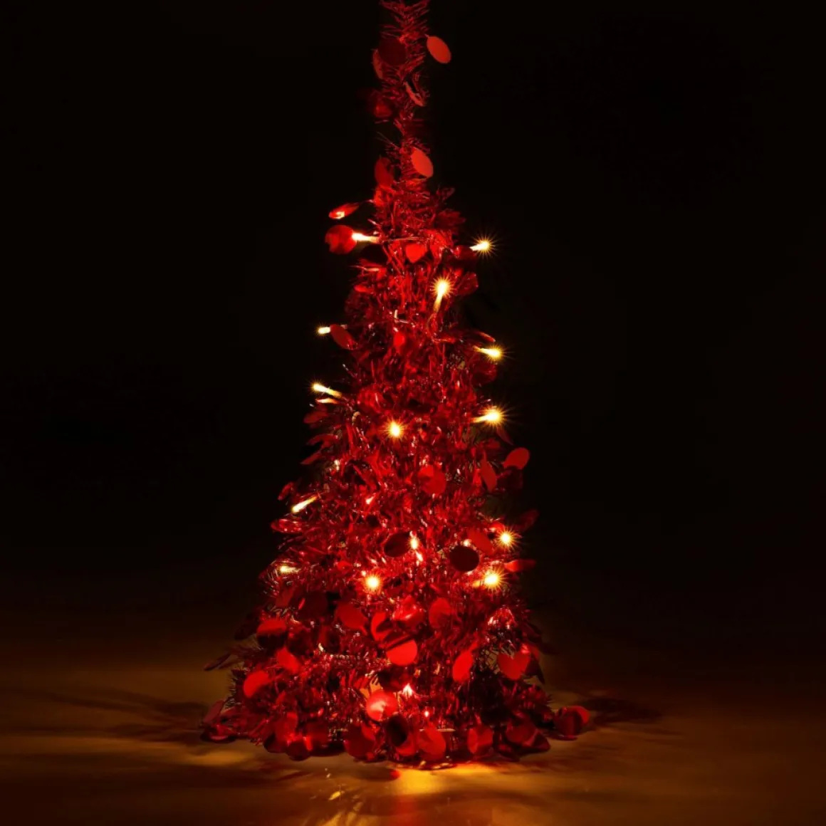 Winter Lane 2-Pack 2' Pop-Up Tinsel Holiday Trees